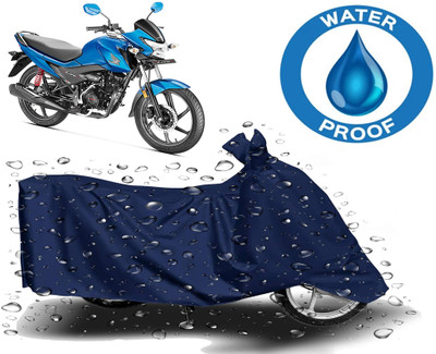 ROYAL AUTO MART Waterproof Two Wheeler Cover for Honda(Livo, Blue)