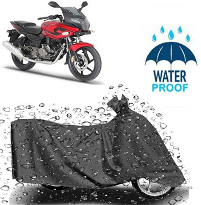 Autoinnovation Waterproof Two Wheeler Cover for Bajaj(Pulsar 220F, Grey)