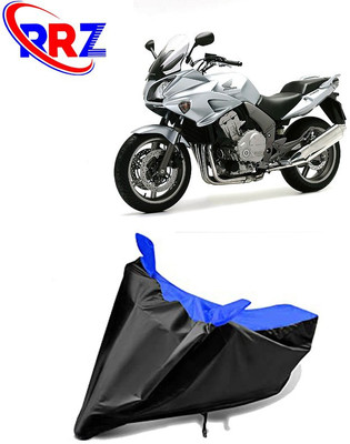 RRZ Waterproof Two Wheeler Cover for Honda(CBF 1000, Black, Blue)