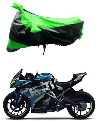 Mdstar Waterproof Two Wheeler Cover for CFMoto(250SR, Green, Black)