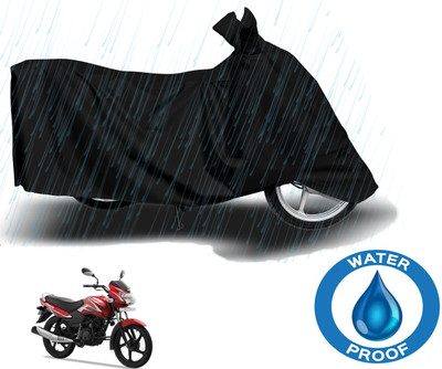 ROYAL AUTO MART Waterproof Two Wheeler Cover for TVS(Sport, Black)