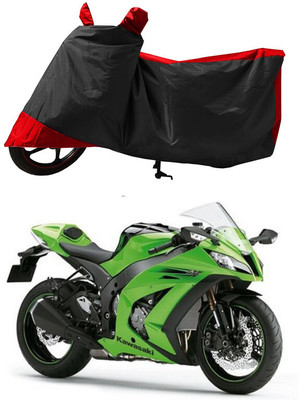 GROFATIK Two Wheeler Cover for Kawasaki(Ninja ZX 10R BS6, Red)