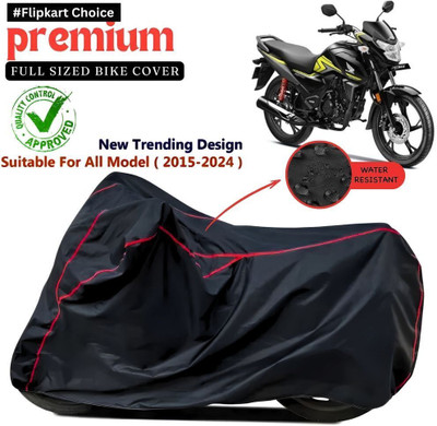Pagwin Waterproof Two Wheeler Cover for Honda(SP 125, Black, Red)