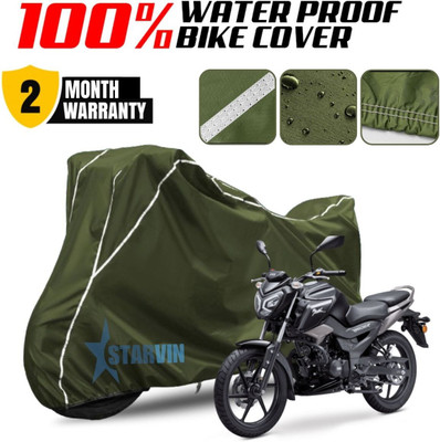 Starvin Waterproof Two Wheeler Cover for TVS(Raider, Green, White)