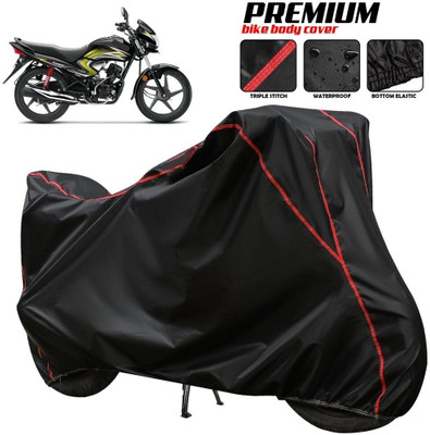 xodi Waterproof Two Wheeler Cover for Honda(Dream Yuga, Black, Red, Multicolor)