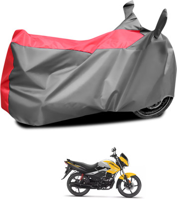 PAGORA Waterproof Two Wheeler Cover for Hero(MotoCorp Passion Pro, Grey, Red)