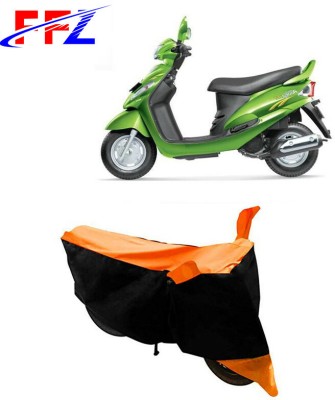 FFZ Waterproof Two Wheeler Cover for Mahindra(Rodeo RZ, Black, Orange)