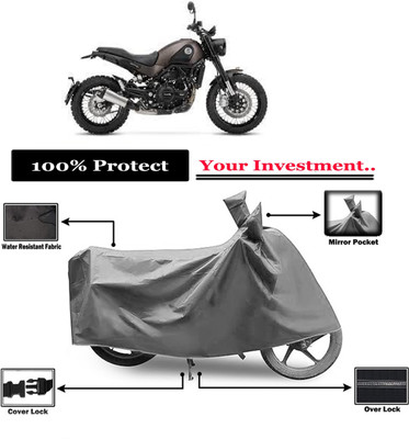 Amexride Two Wheeler Cover for Benelli(Leoncino, Grey)