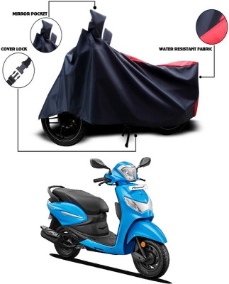 Ascension Two Wheeler Cover for Hero(Pleasure+ 110, Blue, Red)