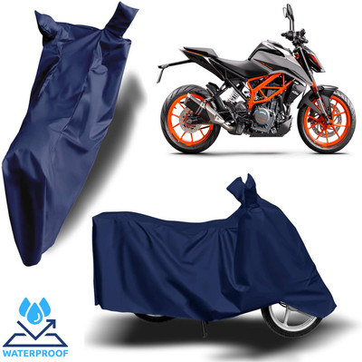 ROYAL AUTO MART Waterproof Two Wheeler Cover for KTM(390 Duke, Blue)