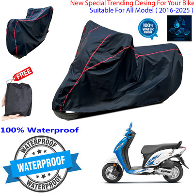 OliverX Waterproof Two Wheeler Cover for Honda(Activa i, Black)