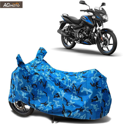AG MOTO Waterproof Two Wheeler Cover for Bajaj, Universal For Bike(Pulsar 125, Blue)