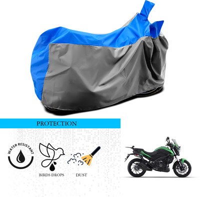 SnehaSales Waterproof Two Wheeler Cover for Bajaj(Dominar, Grey, Blue)