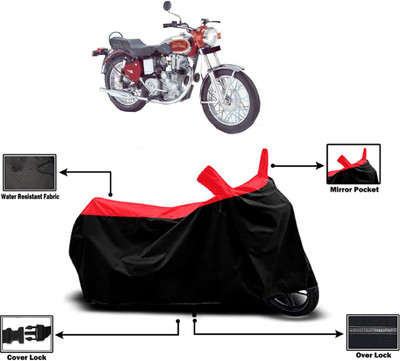 Amexride Two Wheeler Cover for Royal Enfield(Machismo 500, Red)