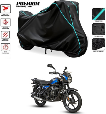PAGORA Waterproof Two Wheeler Cover for Bajaj(Black)