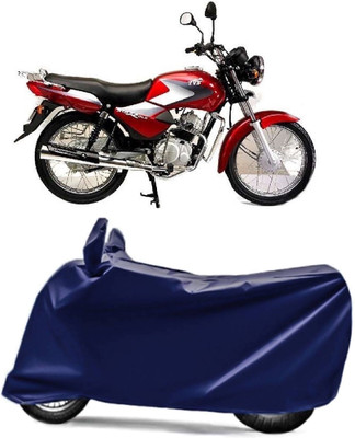 V VINTON Two Wheeler Cover for TVS(Star, Blue)