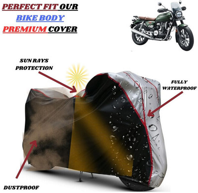 kerwa Waterproof Two Wheeler Cover for Honda(CB350RS, Black, Silver)