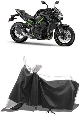 SUGASHRI Waterproof Two Wheeler Cover for Kawasaki(Z900 BS6, White, Black)