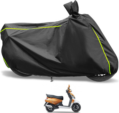 Euro Care Waterproof Two Wheeler Cover for Mahindra(Gusto, Black)