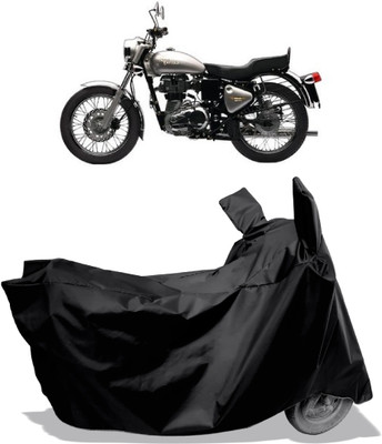 Amexride Two Wheeler Cover for Royal Enfield(Bullet Electra Twinspark, Black)