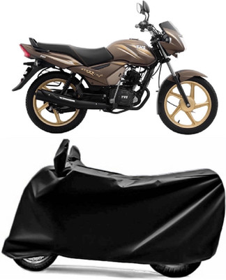 V VINTON Two Wheeler Cover for TVS(Star City, Black)
