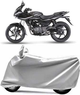 V VINTON Two Wheeler Cover for Bajaj(Pulsar 220F, Grey)