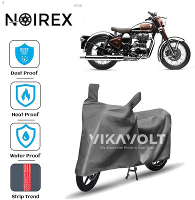 NOIREX Two Wheeler Cover for Royal Enfield(Bullet 500, Grey)