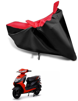 KEDIT Two Wheeler Cover for Ampere(Zeal, Red, Black)