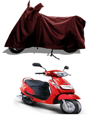 GROFATIK Two Wheeler Cover for Mahindra(Duro DZ, Maroon)