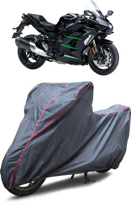 GGK RANTAL Waterproof Two Wheeler Cover for Kawasaki(Ninja H2 SX, Grey)