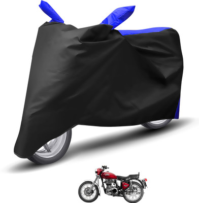 Caronix Waterproof Two Wheeler Cover for Royal Enfield(Bullet Electra Twinspark, Blue)
