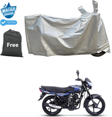 CODOKI Waterproof Two Wheeler Cover for Bajaj(CT110, Silver)