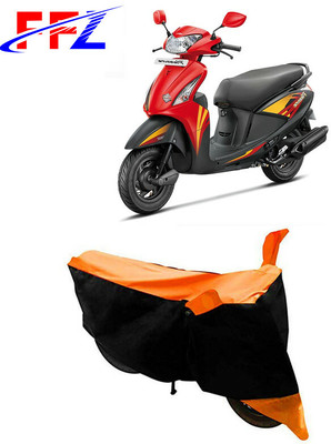 FFZ Waterproof Two Wheeler Cover for Hero(Pleasure, Black, Orange)