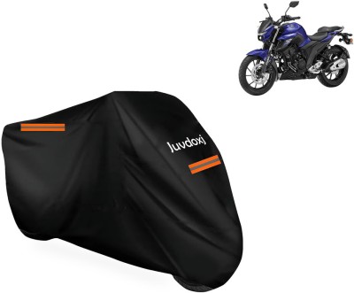 Juvdoxj Waterproof Two Wheeler Cover for Yamaha(FZ-25 BS6, Black)