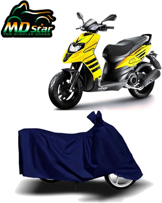Mdstar Waterproof Two Wheeler Cover for Aprilia(Storm 125, Black)