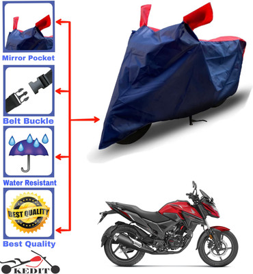 KEDIT Two Wheeler Cover for Honda(X-Blade, Red, Blue)