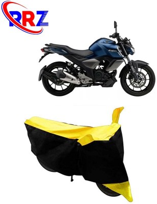 RRZ Waterproof Two Wheeler Cover for Yamaha(FZ-S FI, Black, Yellow)