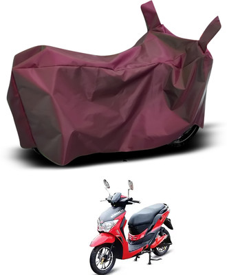 CODOKI Waterproof Two Wheeler Cover for Hero(Electric Dash, Maroon)