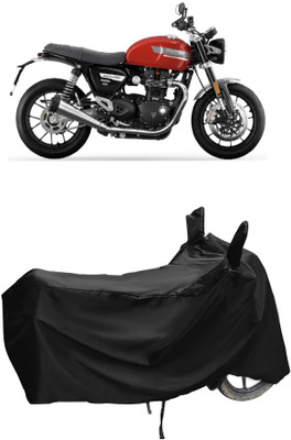 Autoprime Two Wheeler Cover for Triumph(Speed Twin BS6, Black)