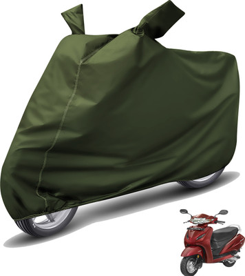 Auto Hub Waterproof Two Wheeler Cover for Honda(Activa 4G, Green)