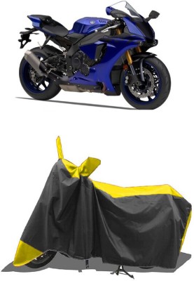 SUGASHRI Waterproof Two Wheeler Cover for Yamaha(YZF R1M, Yellow, Black)