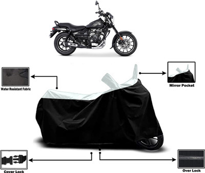 Amexride Two Wheeler Cover for Bajaj(Avenger 160 Street, White)