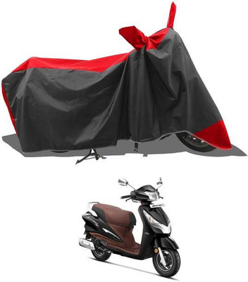LIFE TO HUB Two Wheeler Cover for Hero, Honda, Bajaj, Ather, TVS, Yamaha(Sport 63 60V, Black, Red)