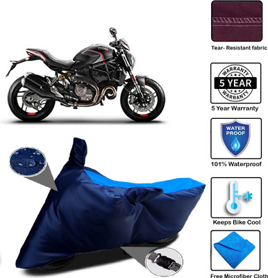 MISSION COLLECTION Waterproof Two Wheeler Cover for Ducati(Monster, Blue)