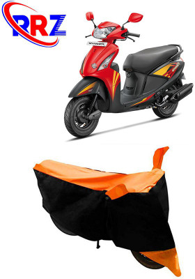 RRZ Waterproof Two Wheeler Cover for Hero(Pleasure, Black, Orange)