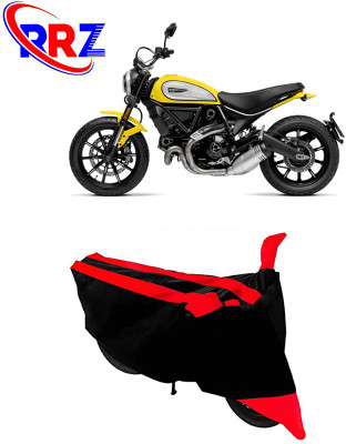 RRZ Waterproof Two Wheeler Cover for Ducati(Scrambler, Black, Red)