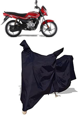 Amexride Two Wheeler Cover for Bajaj(Platina 100 BS6, Black)