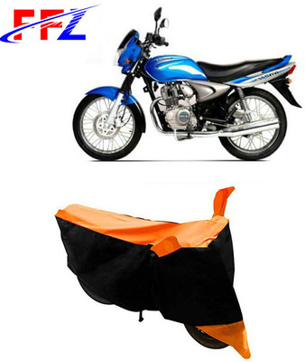 FFZ Waterproof Two Wheeler Cover for Bajaj(Wind 125, Black, Orange)