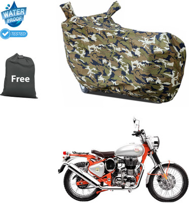 CODOKI Waterproof Two Wheeler Cover for Royal Enfield(Bullet Trials 500, Yellow)
