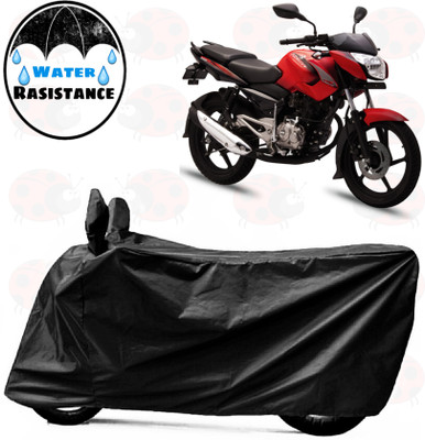 sowelar Waterproof Two Wheeler Cover for Bajaj(Pulsar 135 LS DTS-i, Black)